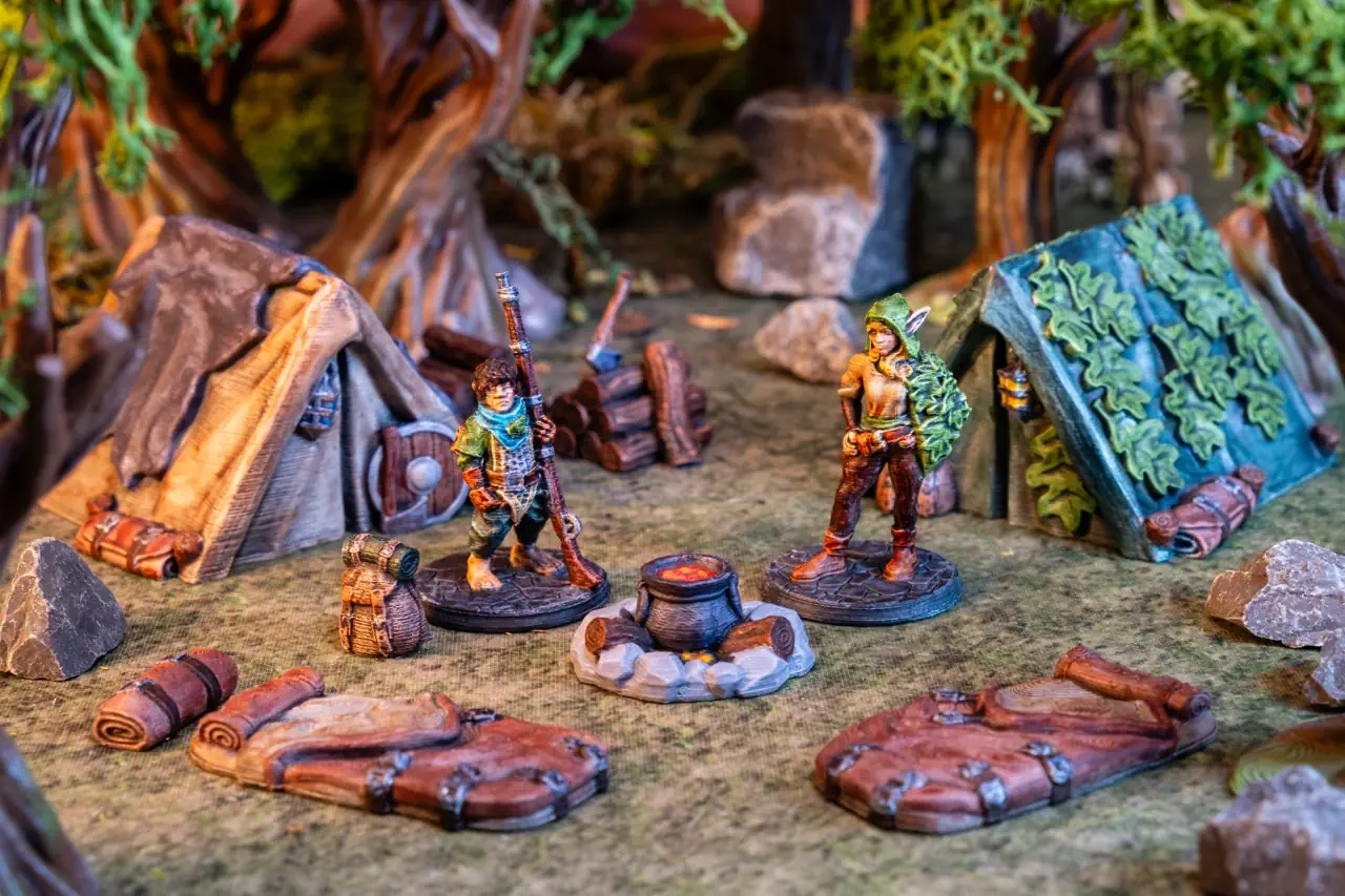 Heroes preparing for their first adventure