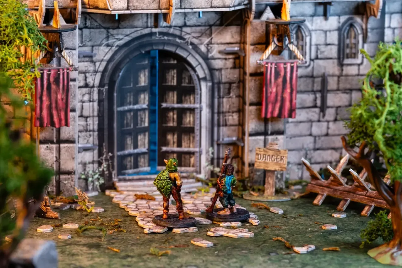 Heroes at the gate of Castle Caldwell