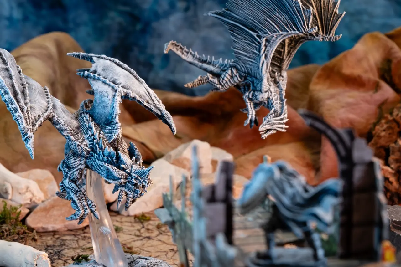 Fight between two dragons, Sparkrender and Aidron