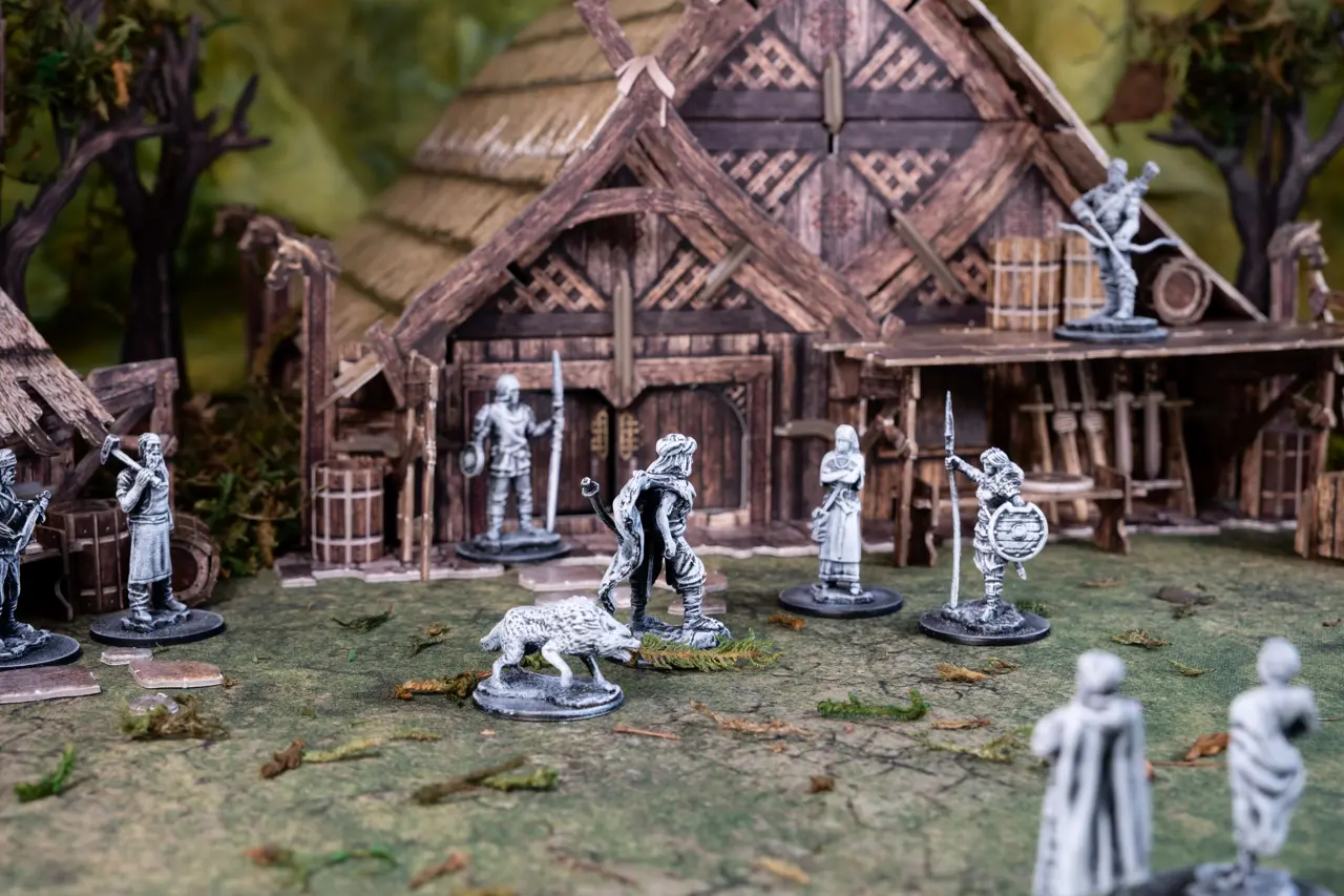 Kanno, Wynne and Mona meeting in Blaenstead village